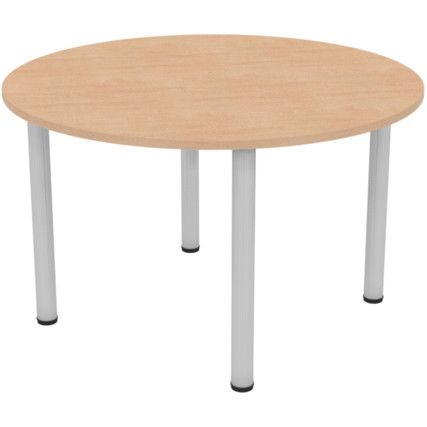 Round Table 1200mm Silver/Beech