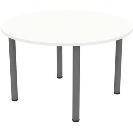 Round Table 1200mm Iron Grey/White