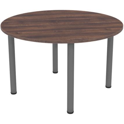 Round Table 1200mm Iron Grey/Walnut