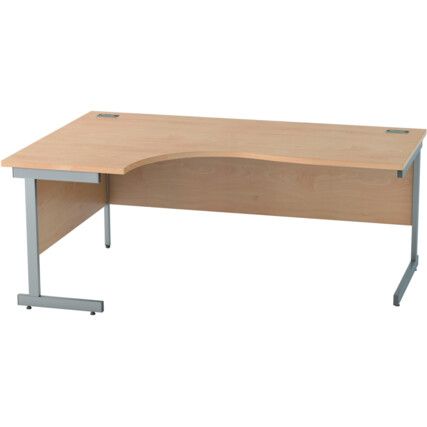 SATELLITE 1800mm LH SGL CANT CRESCENT DESK BEECH