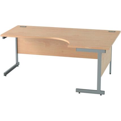 SATELLITE 1800mm RH SGL CANT CRESCENT DESK BEECH