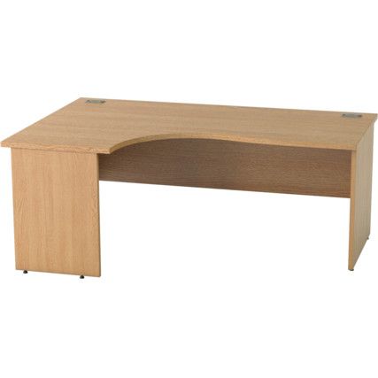 SATELLITE 1800mm LH PANEL END CRESCENT DESK L/OAK