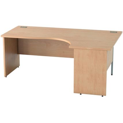 SATELLITE 1800mm RH PANEL END CRESCENT DESK BEECH