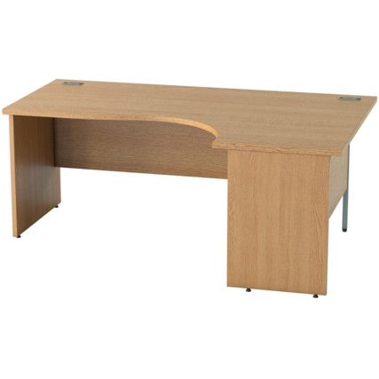 SATELLITE 1800mm RH PANEL END CRESCENT DESK L/OAK