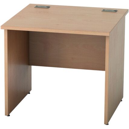 SATELLITE 800mm PANEL END STANDARD DESK BEECH