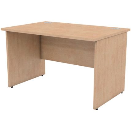 SATELLITE 1200mm PANEL END STANDARD DESK BEECH