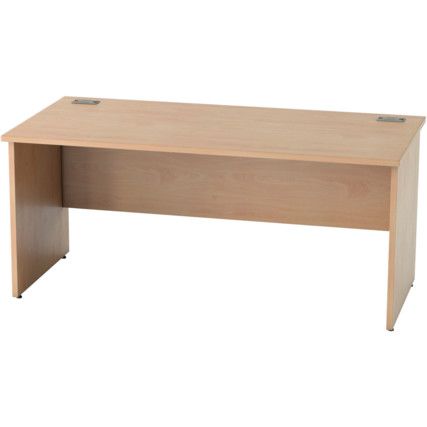 SATELLITE 1600mm PANEL END STANDARD DESK BEECH