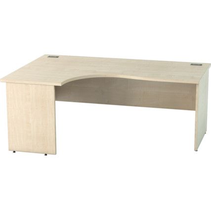 SATELLITE 1800mm LH PANEL END CRESCENT DESK MAPLE