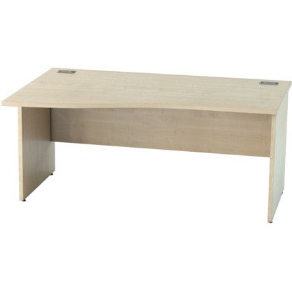 SATELLITE 1600mm LH WAVE PANEL END DESK MAPLE