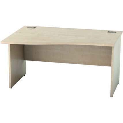 SATELLITE 1400mm LH WAVE PANEL END DESK MAPLE