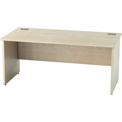 SATELLITE 1600mm PANEL END STANDARD DESK MAPLE