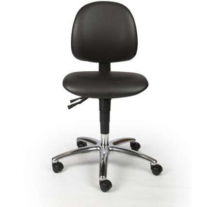 L-TECH VINYL LOW CHAIR - BLACK (NOIR)