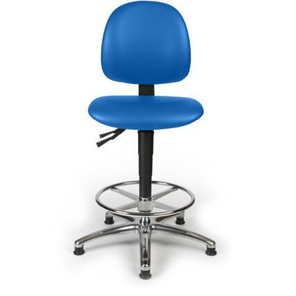 L-TECH VINYL HIGH CHAIR - CLASH BLUE