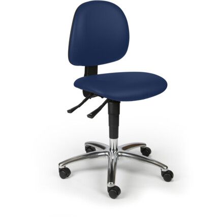 L-TECH VINYL LOW CHAIR - MARINA DARK BLUE