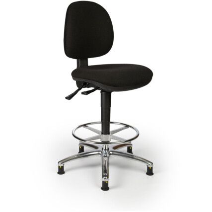 E-TECH HIGH ESD HI-TECH FABRIC CHAIR - BLACK