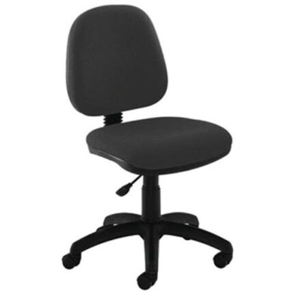 ZOOM MEDIUM BACK CHAIR (GLIDES) CHARCOAL