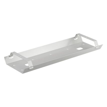 1600-1800mm Bench Desk Double Cable Tray White