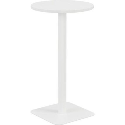 600mm CIRCULAR HIGH CONTRACT TABLE - WHITE/WHITE