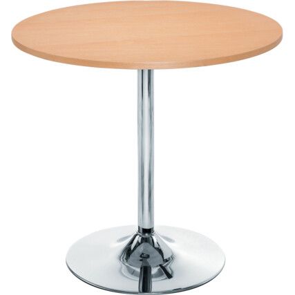 BISTRO TRUMPET BASE TABLE ELLIPSE (WALNUT)