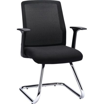 DENALI MESH VISITORS CHAIR - BLACK