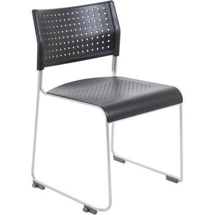 TWILIGHT STACKING CHAIR - BLACK