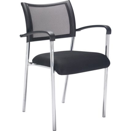 Jupiter Mesh Chair Black/Chrome