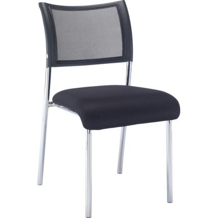 Jupiter Mesh Side Chair Black/Chrome