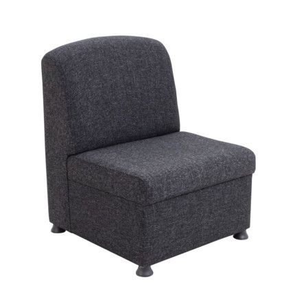 GLACIER MODULAR RECEPTION SEAT - CHARCOAL