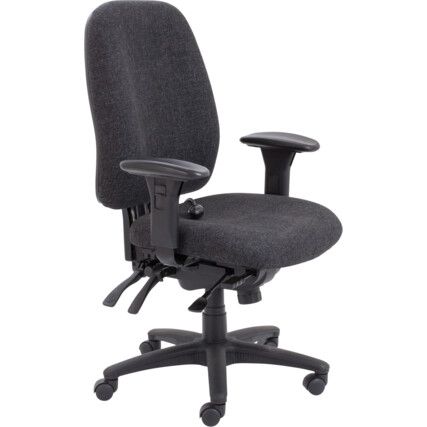 Vista High Back Chair, Charcoal