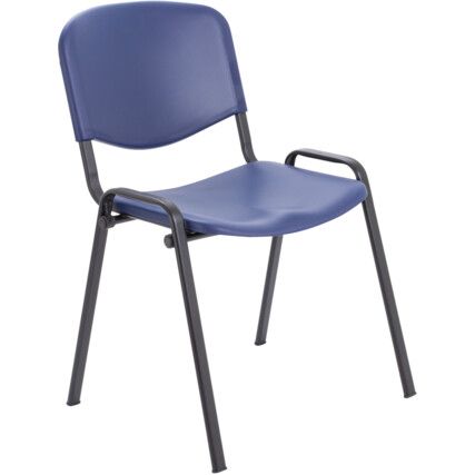 CLUB PLASTIC CANTEEN CHAIR BLUE