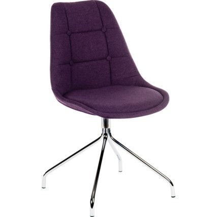 Breakout Reception Chair Plum Pack of 2