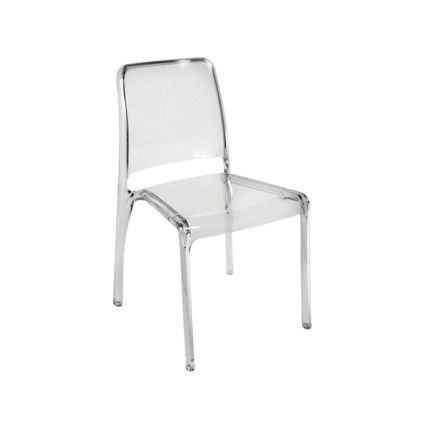 Clarity Chairs Stackable Clear Pack of 4