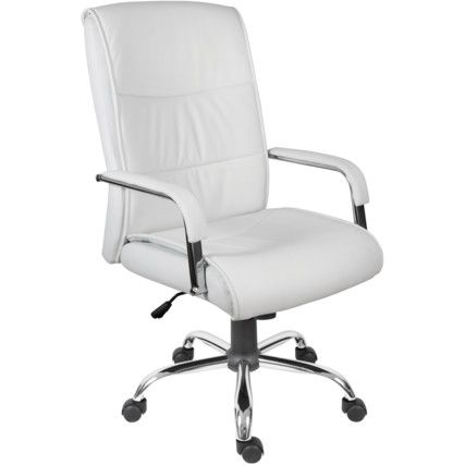 Kendal Executive Chair Faux Leather White