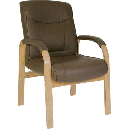 Richmond Visitors Chair Leather Brown