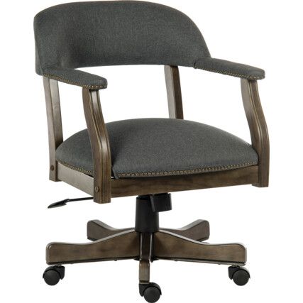 CAPTAIN TRADITIONAL STUDY CHAIR GREY