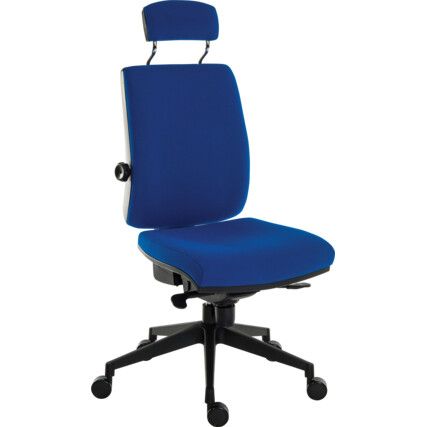 ERGO PLUS ULTRA 24 HOUR OPERATOR CHAIR WITH HEADREST BLUE