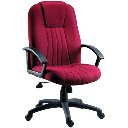 CITY FABRIC EXECUTIVE ARMCHAIR BURGUNDY