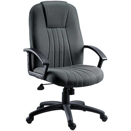 CITY FABRIC EXECUTIVE ARMCHAIR CHARCOAL