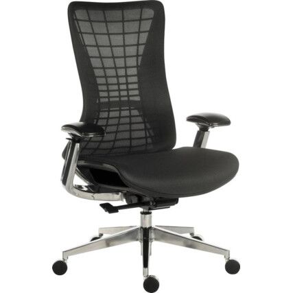 QUANTUM LUXURY MESH EXECUTIVE CHAIR BLACK FRAME GRAPHITE