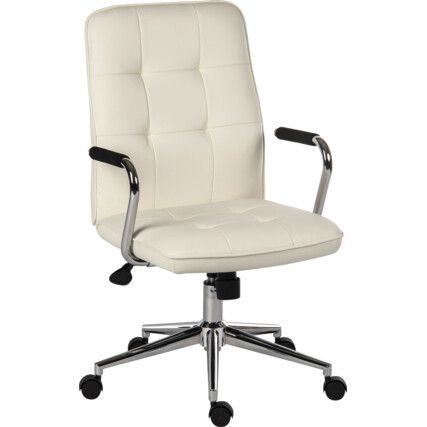 PIANO LEATHER EXECUTIVE CHAIR WHITE