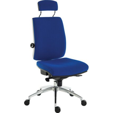 ERGO PLUS PREMIER 24HR OPERATOR CHAIR WITH HEADREST BLUE