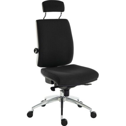 ERGO PLUS PREMIER 24HR OPERATOR CHAIR WITH HEADREST BLACK