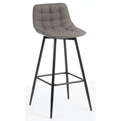 QUILT BARSTOOL GREY