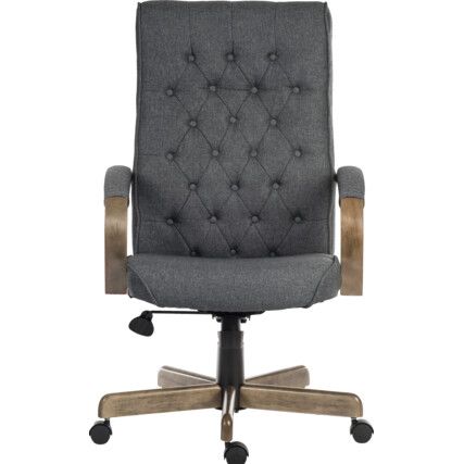 WARWICK TRADITIONAL EXECUTIVE ARMCHAIR GREY/DRIFTWOOD