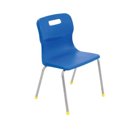 TITAN FOUR LEGGED CHAIR 350mm - BLUE