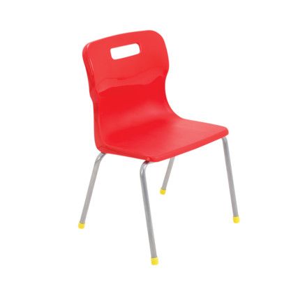 TITAN FOUR LEGGED CHAIR 350mm - RED