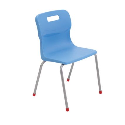 TITAN FOUR LEGGED CHAIR 380mm - SKY BLUE