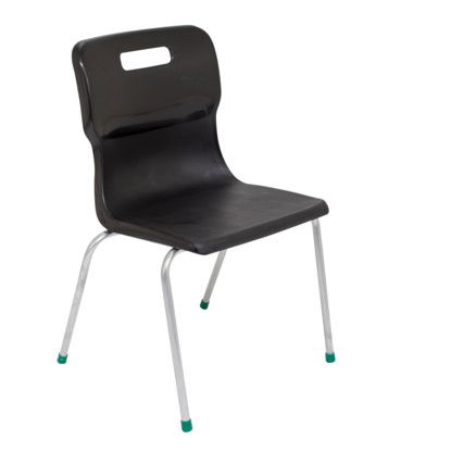 TITAN FOUR LEGGED CHAIR 430mm - BLACK