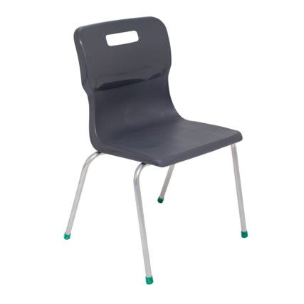 TITAN FOUR LEGGED CHAIR 430mm - CHARCOAL