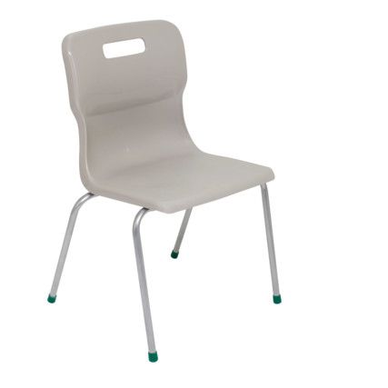 TITAN FOUR LEGGED CHAIR 430mm - GREY